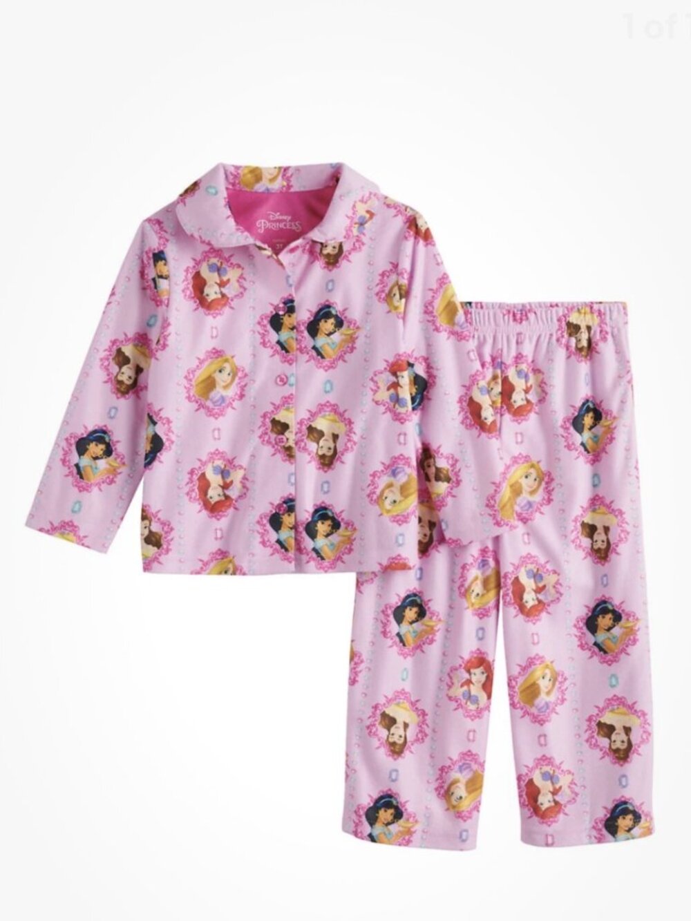 Disney Princess Toddler Girl 2 Piece Pajama Top & Pants Set 2T